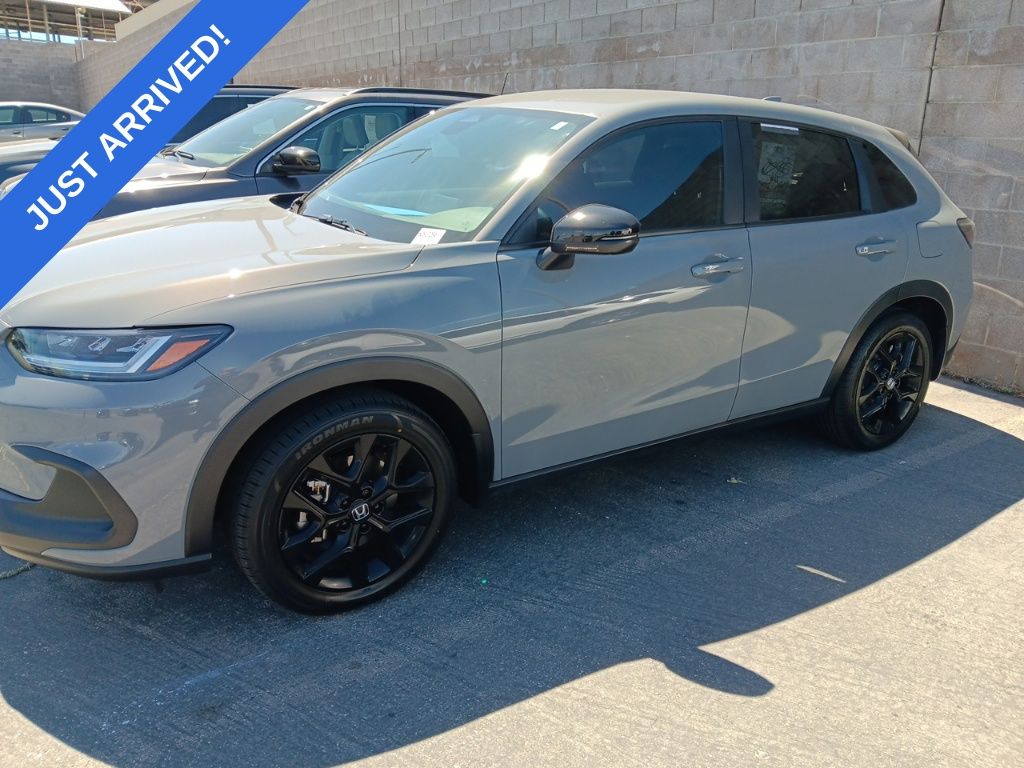 Gray 2024 Honda HR-V Sport FWD SUV / Crossover Front-Wheel Drive Continuously Variable Transmission
