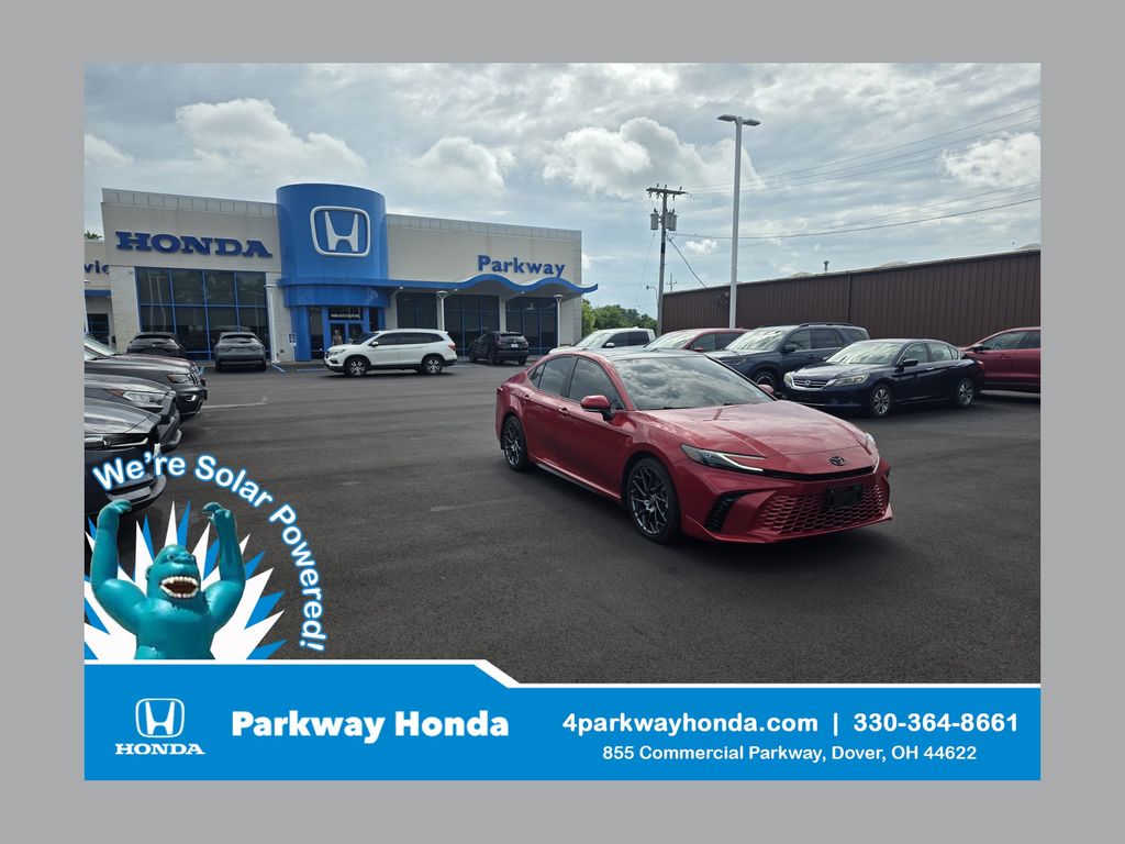 Supersonic Red/Midnight Black Metallic 2025 Toyota Camry XSE FWD Sedan Front-Wheel Drive Continuously Variable Transmission
