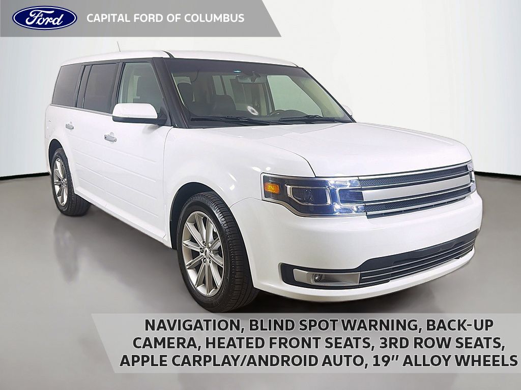 Oxford White 2019 Ford Flex Limited AWD SUV / Crossover All-Wheel Drive 6-Speed Automatic