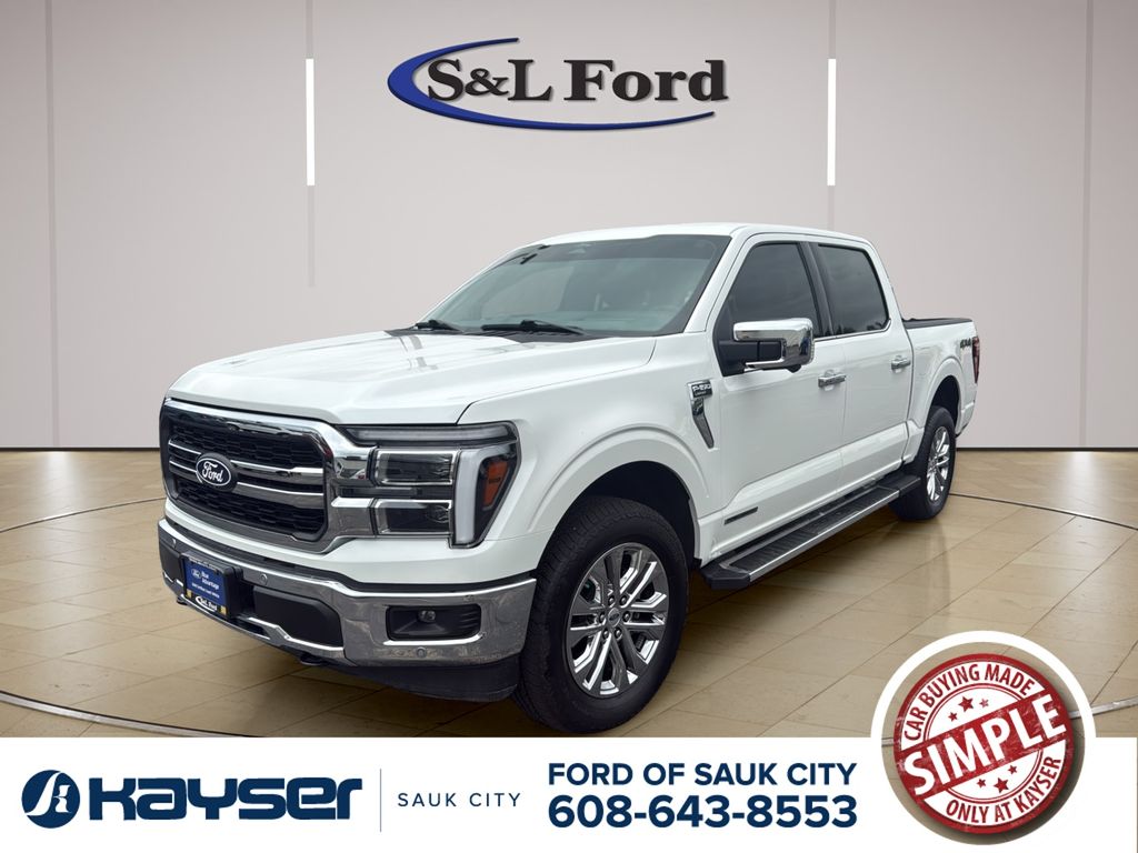White 2025 Ford F-150 Pickup Truck Four-Wheel Drive Automatic