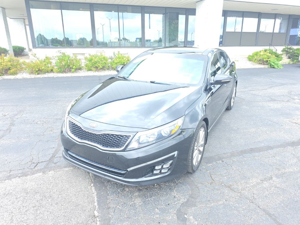 Ebony Black 2015 Kia Optima Sedan Front-Wheel Drive 6-Speed Automatic