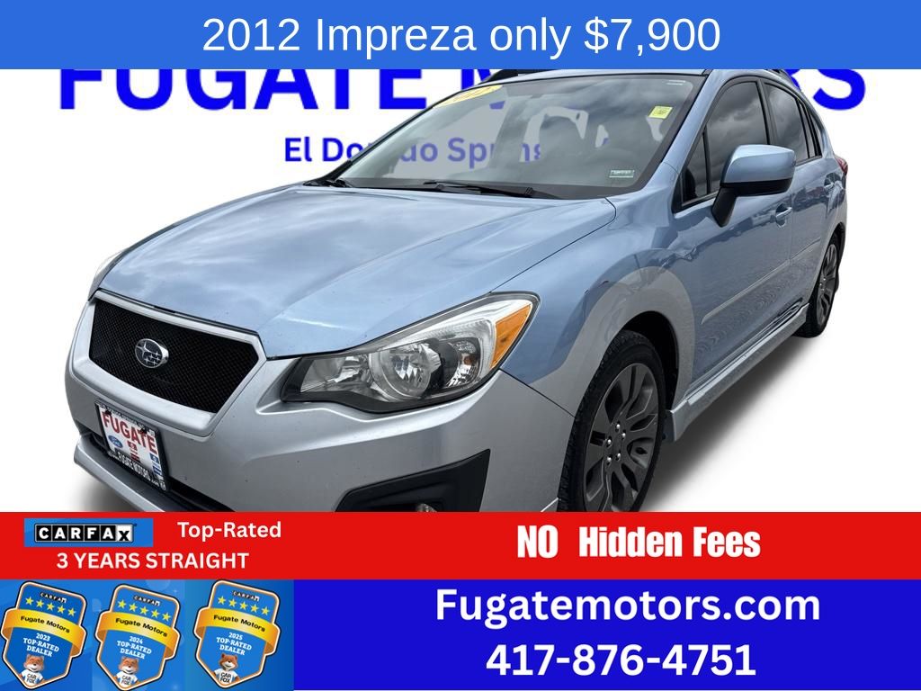 Ice Silver Metallic 2012 Subaru Impreza Hatchback All-Wheel Drive Continuously Variable Transmission