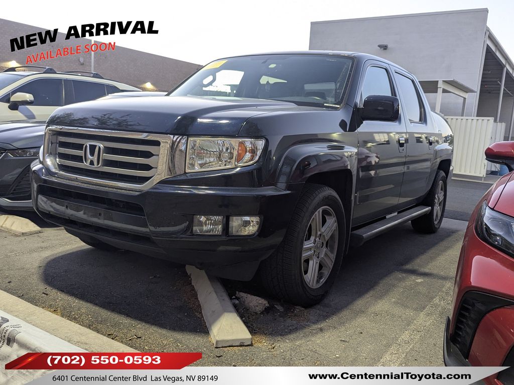 Blue 2014 Honda Ridgeline Pickup Truck Four-Wheel Drive 5-Speed Automatic