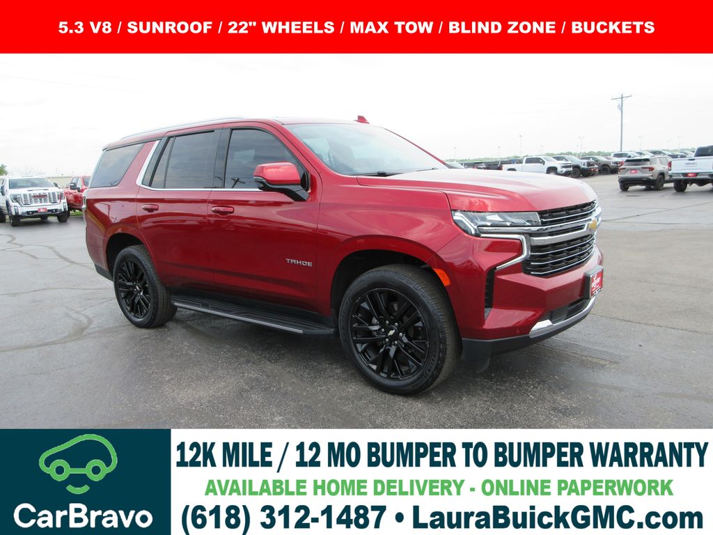 Radiant Red Tintcoat 2023 Chevrolet Tahoe LT 4WD SUV / Crossover Four-Wheel Drive 
