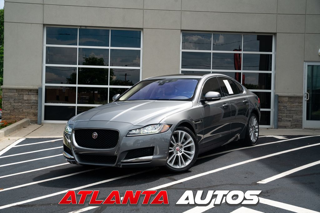 Gray 2020 Jaguar XF Sedan Rear-Wheel Drive 8-Speed Automatic