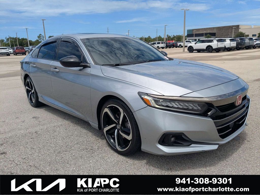 Lunar Silver Metallic 2022 Honda Accord Sport FWD Sedan Front-Wheel Drive Automatic