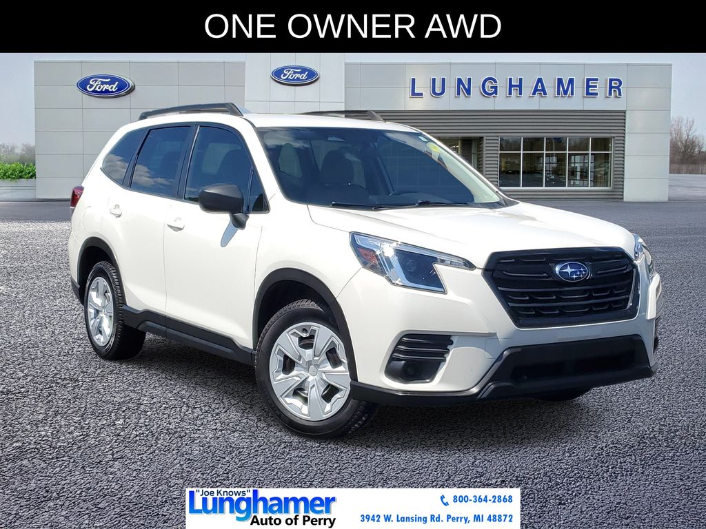 Crystal White Pearl 2024 Subaru Forester SUV / Crossover All-Wheel Drive Continuously Variable Transmission
