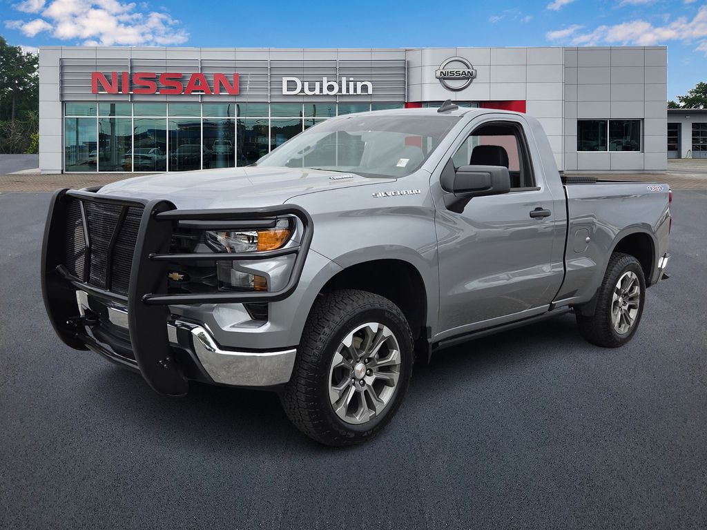 Sterling Gray Metallic 2025 Chevrolet Silverado 1500 Work Truck Regular Cab 4WD Pickup Truck Four-Wheel Drive 8-Speed Automatic