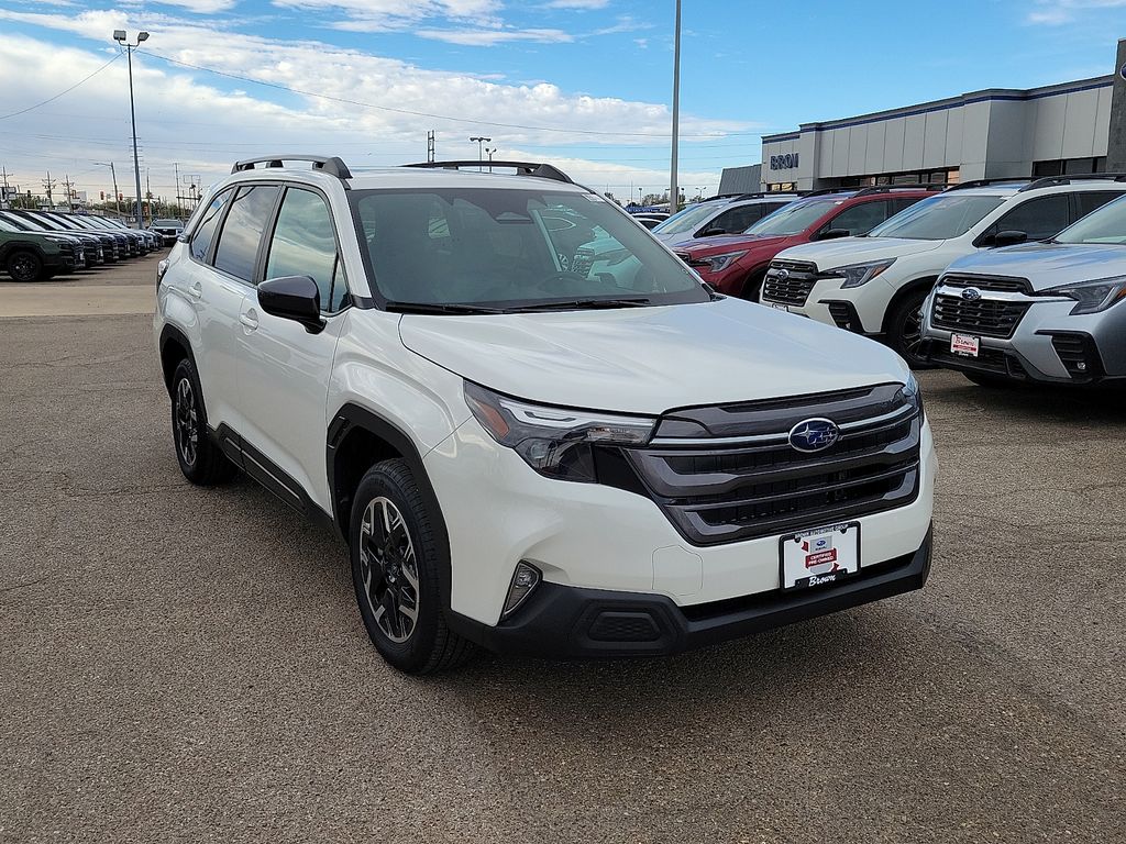 Crystal White Pearl 2026 Subaru Forester Crossover AWD SUV / Crossover All-Wheel Drive Continuously Variable Transmission