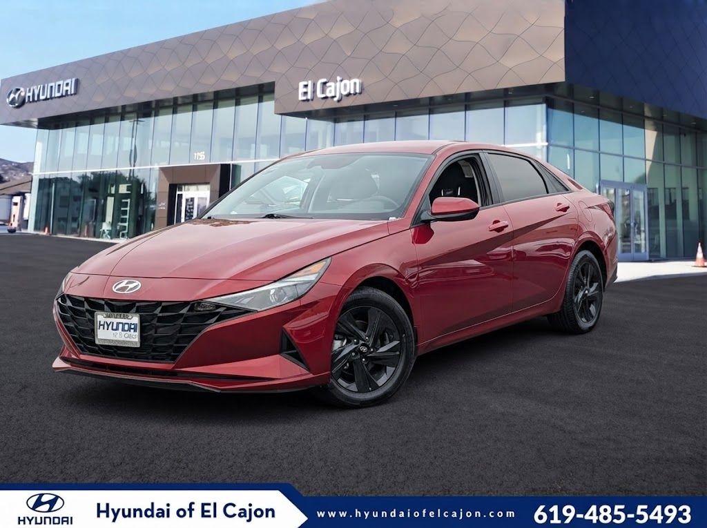 Ultimate Red 2023 Hyundai Elantra Sedan Front-Wheel Drive Continuously Variable Transmission