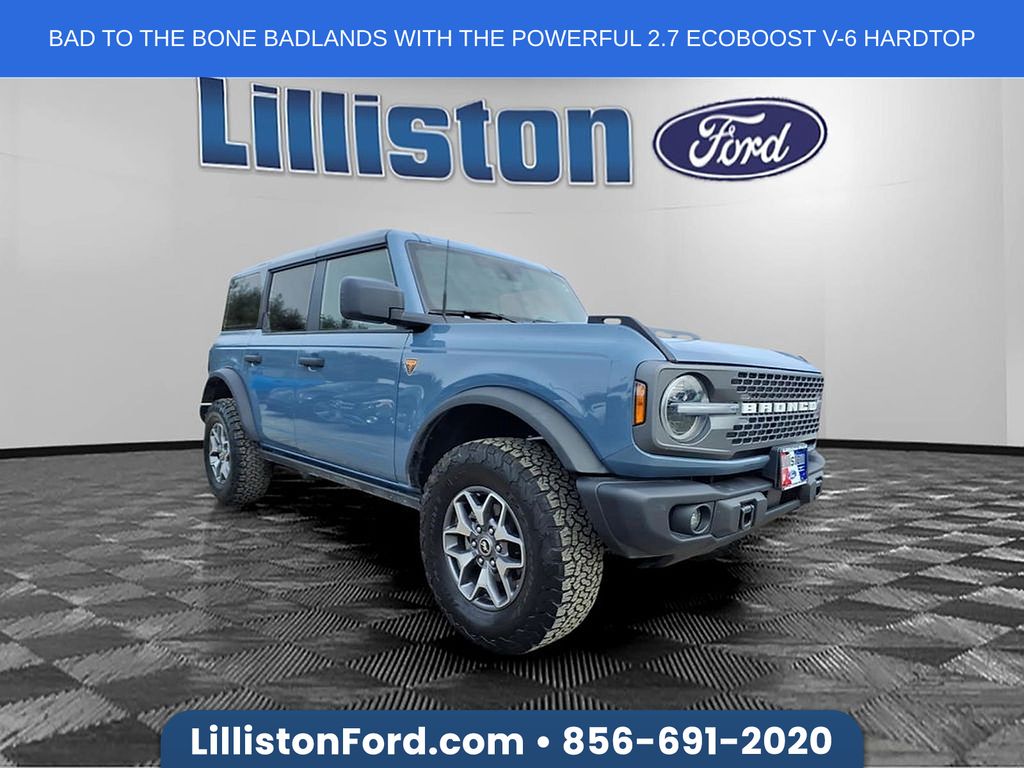 Blue (Azure Gray Metallic) 2025 Ford Bronco Badlands 4-Door 4WD SUV / Crossover Four-Wheel Drive Automatic