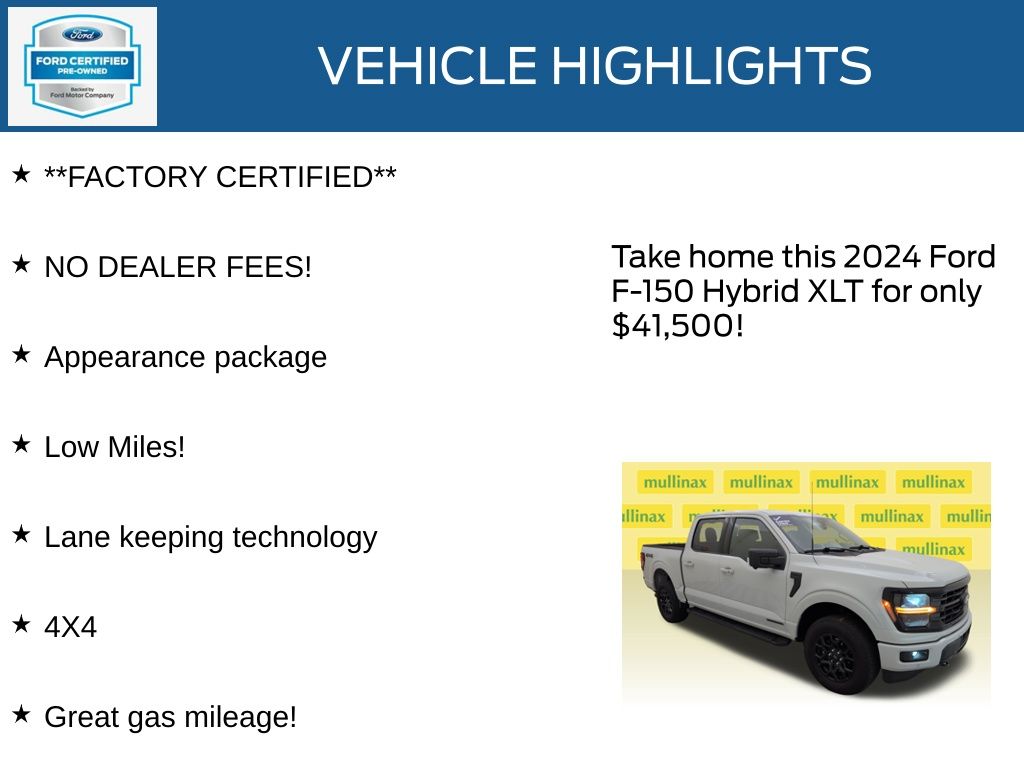 Certified Used 2024 White Ford XLT image 12