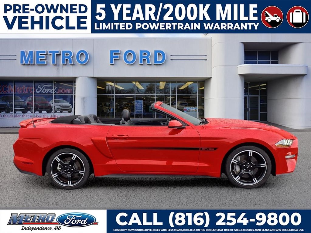 Certified 2021 Ford Mustang GT Premium with VIN 1FATP8FF3M5137581 for sale in Kansas City