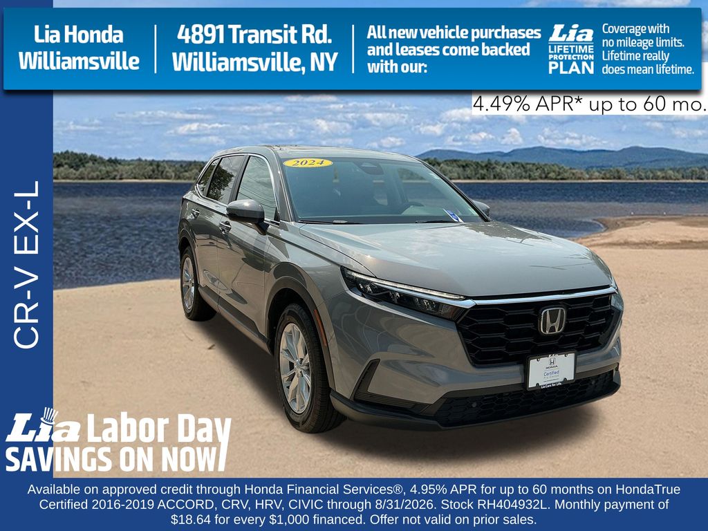 Urban Gray Pearl 2024 Honda CR-V SUV / Crossover All-Wheel Drive Continuously Variable Transmission