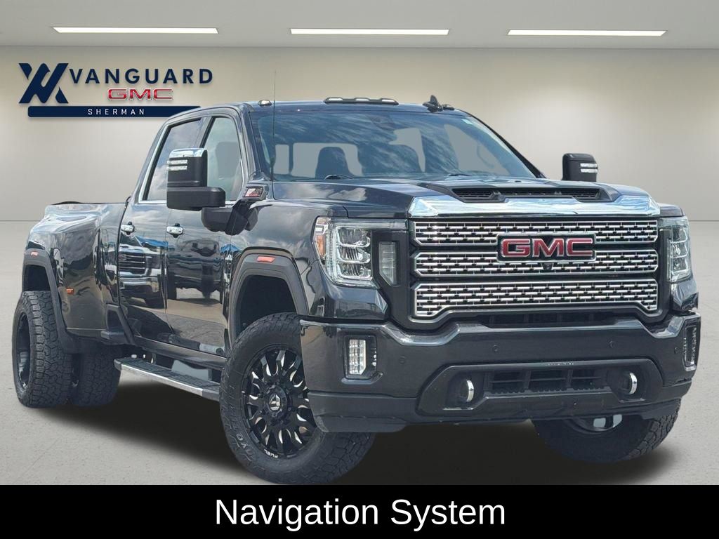 Carbon Black Metallic 2020 GMC Sierra 3500HD Denali Crew Cab 4WD Pickup Truck Four-Wheel Drive Automatic