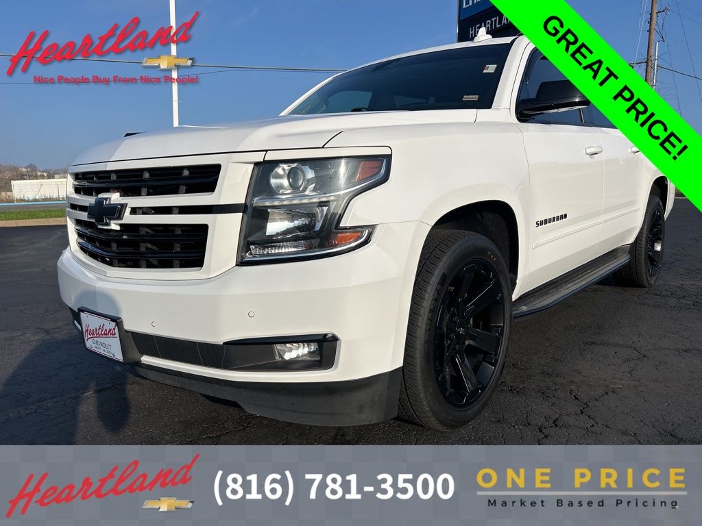 Summit White 2019 Chevrolet Suburban 1500 Premier 4WD SUV / Crossover Four-Wheel Drive