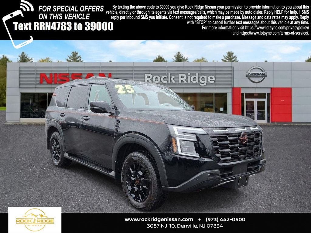 Super Black 2025 Nissan Armada SUV / Crossover Four-Wheel Drive 9-Speed Automatic