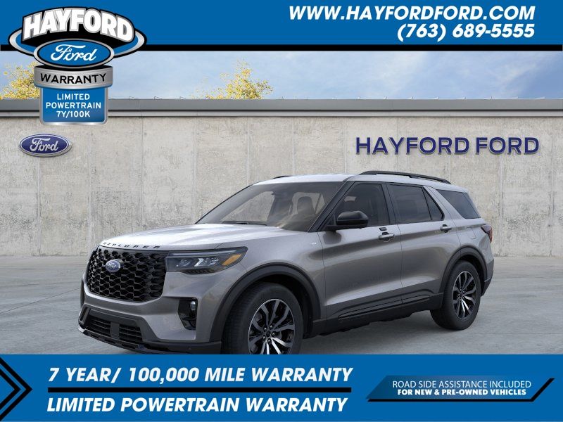 Carbonized Gray Metallic 2026 Ford Explorer ST-Line AWD SUV / Crossover All-Wheel Drive Automatic