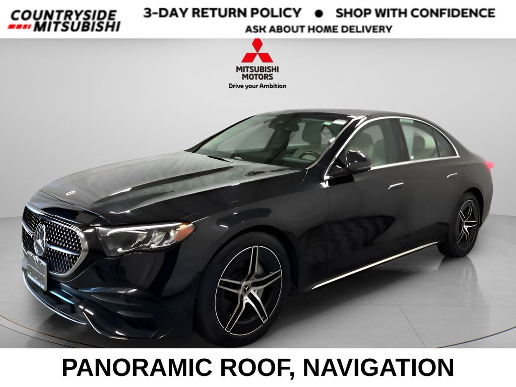 Black 2025 Mercedes-Benz E-Class Sedan All-Wheel Drive 9-Speed Automatic