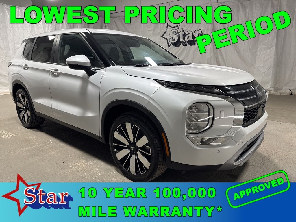 White Diamond 2025 Mitsubishi Outlander SE FWD SUV / Crossover Front-Wheel Drive Continuously Variable Transmission