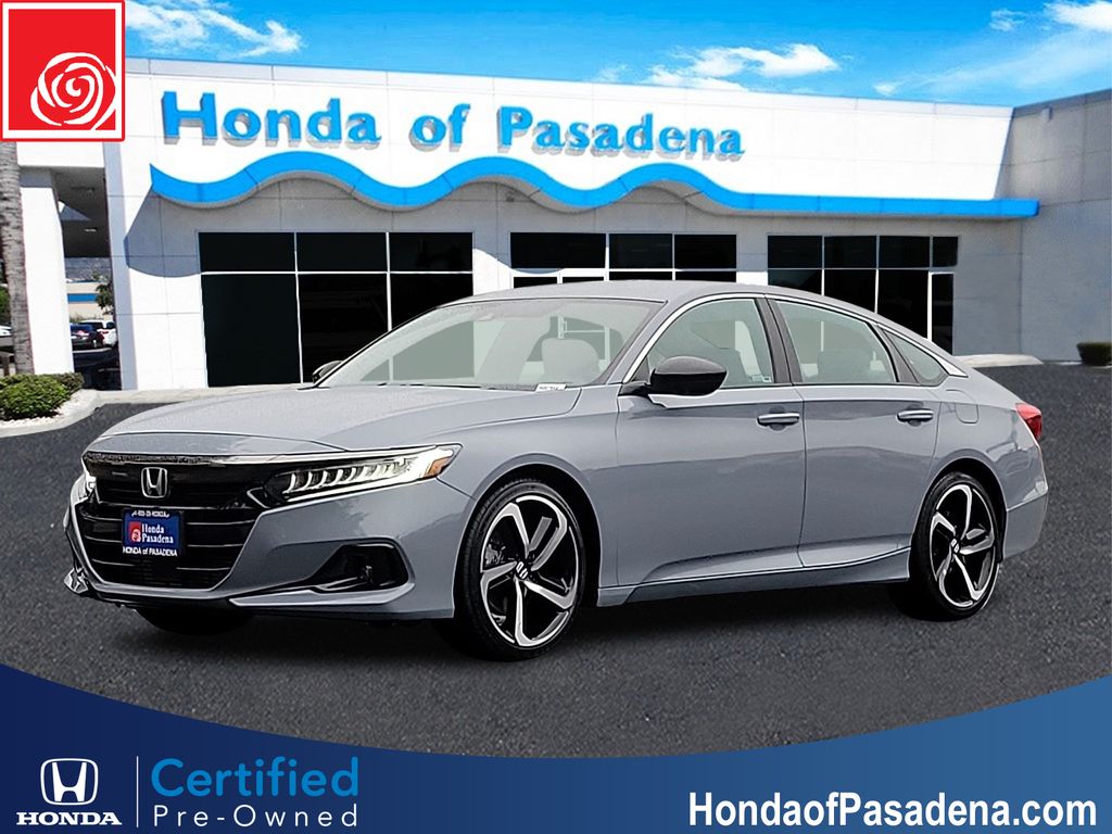 Sonic Gray Pearl 2022 Honda Accord Sport FWD Sedan Front-Wheel Drive Continuously Variable Transmission