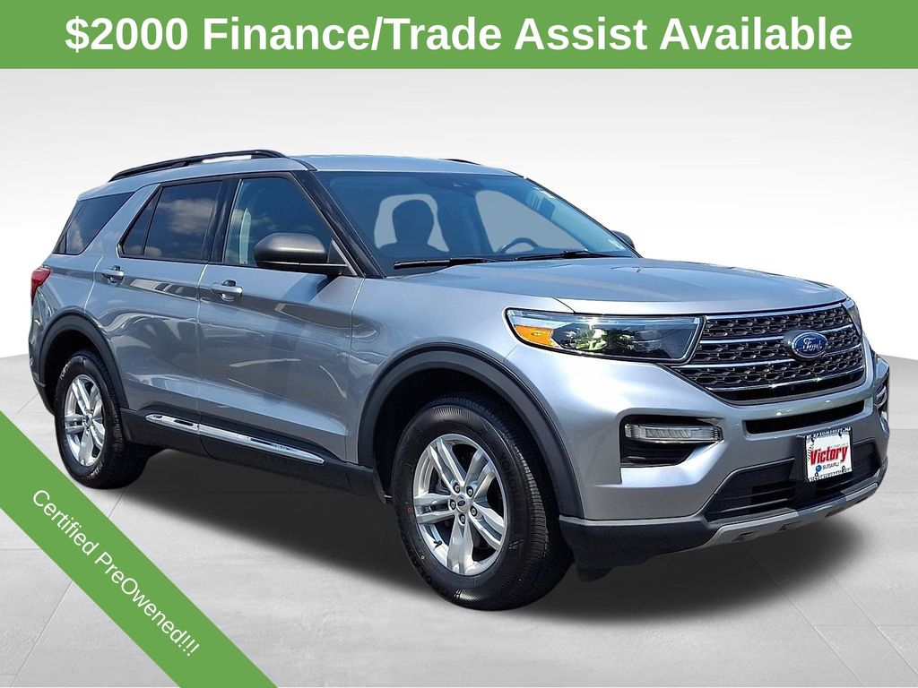 Silver Metallic 2023 Ford Explorer SUV / Crossover All-Wheel Drive Automatic