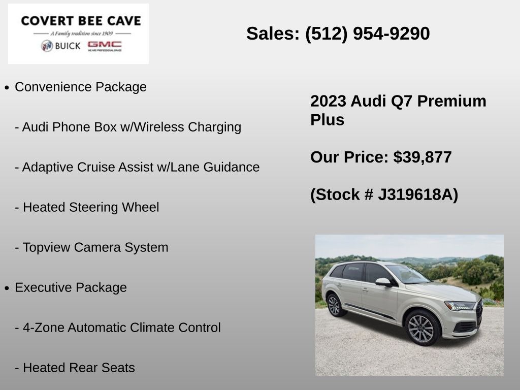 Used Car 2023 Audi Q7  45 Premium Plus For Sale Under $40,000 In Austin, Texas
