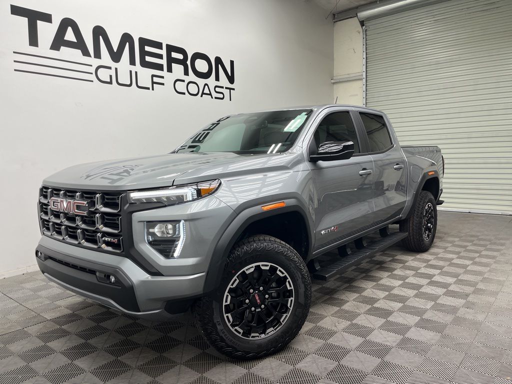 Sterling Metallic 2026 GMC Canyon AT4 Crew Cab 4WD Pickup Truck Four-Wheel Drive 8-Speed Automatic