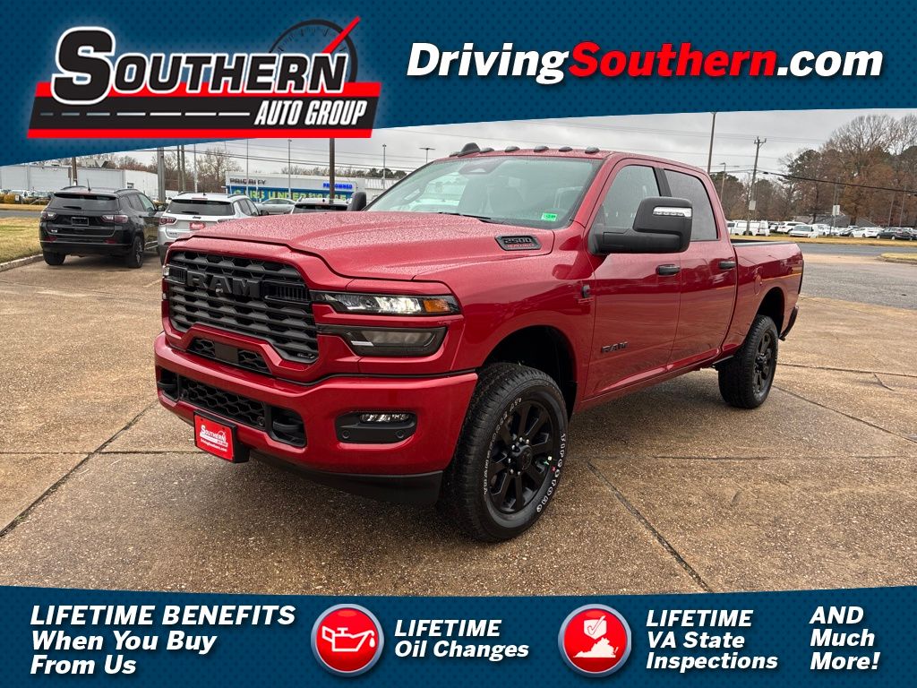 Molten Red Pearlcoat 2026 RAM 2500 Pickup Truck Four-Wheel Drive 8-Speed Automatic