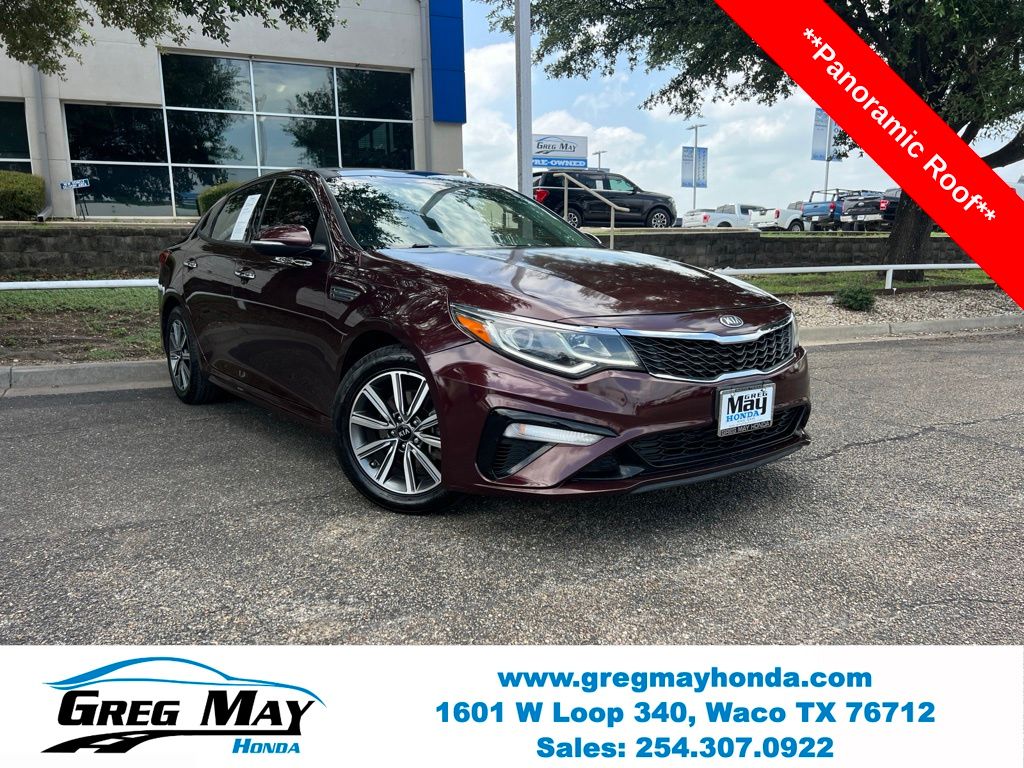 Red (Sangria) 2019 Kia Optima Sedan Front-Wheel Drive 6-Speed Automatic