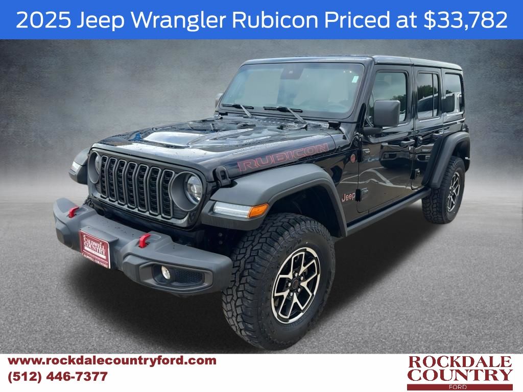 Black Clearcoat 2025 Jeep Wrangler SUV / Crossover Four-Wheel Drive 8-Speed Automatic
