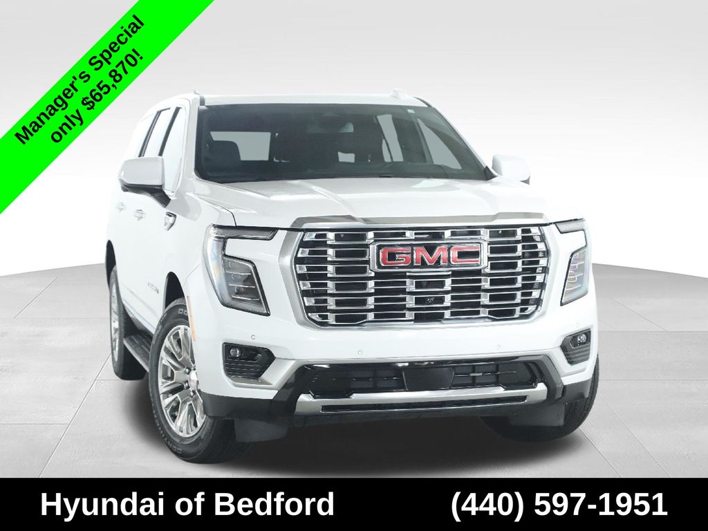 Summit White 2025 GMC Yukon Denali 4WD SUV / Crossover Four-Wheel Drive