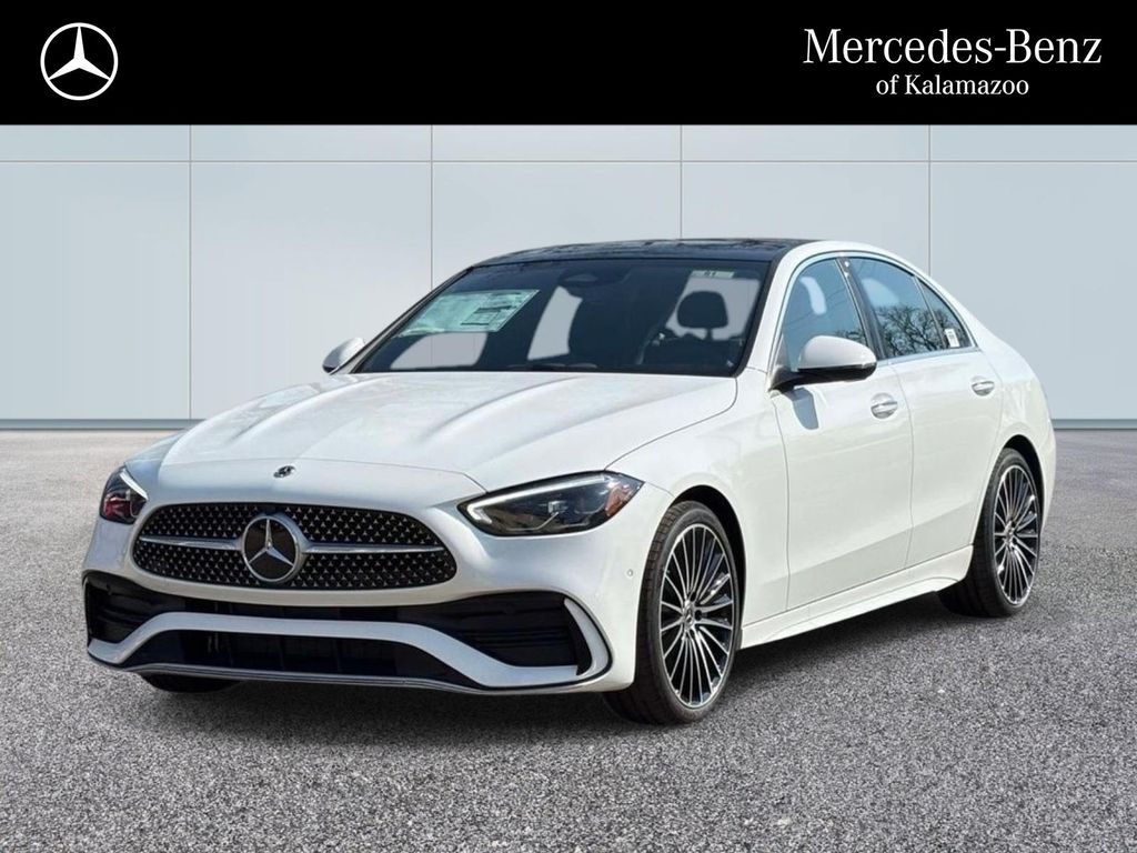 Polar White 2026 Mercedes-Benz C-Class Sedan All-Wheel Drive 9-Speed Automatic