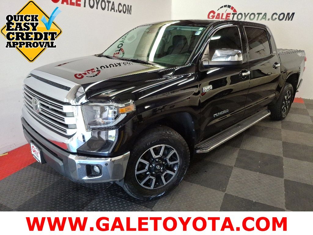 Midnight Black Metallic 2020 Toyota Tundra Limited CrewMax 4WD Pickup Truck Four-Wheel Drive 6-Speed Automatic