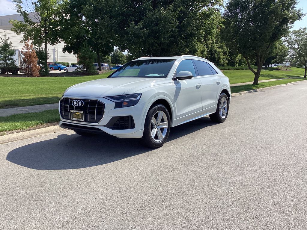 Carrara White 2019 Audi Q8 SUV / Crossover All-Wheel Drive 8-Speed Automatic