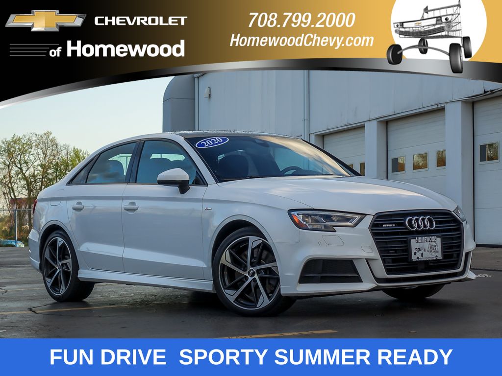 Ibis White 2020 Audi A3 45 TFSI quattro S Line Premium Plus Sedan AWD Sedan All-Wheel Drive 7-Speed Automatic