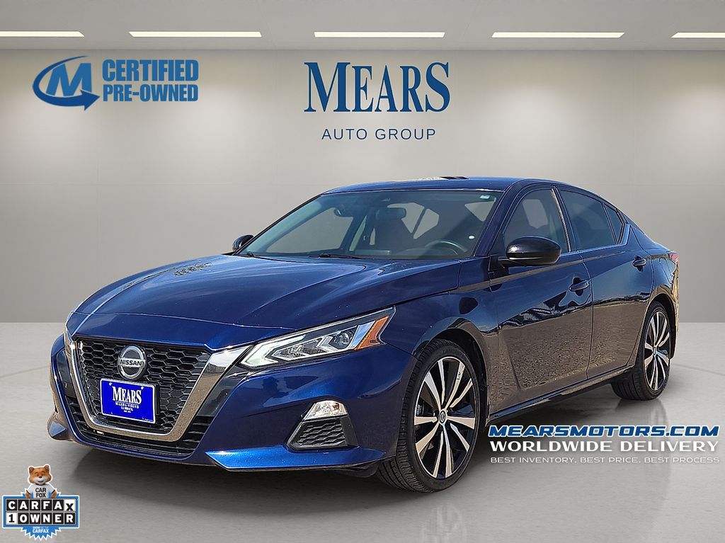 Deep Blue Pearl 2022 Nissan Altima 2.5 SR FWD Sedan Front-Wheel Drive Continuously Variable Transmission