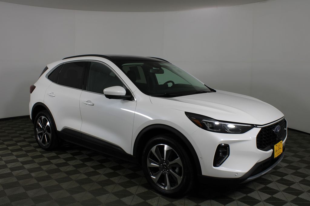 Star White Metallic Tri-Coat 2023 Ford Escape SUV / Crossover All-Wheel Drive 8-Speed Automatic