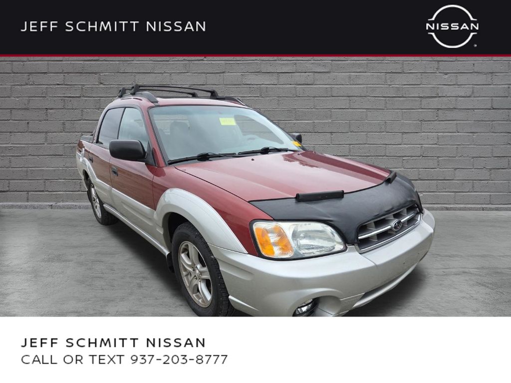 Regatta Red Pearl/Silver Stone Metallic 2003 Subaru Baja Pickup Truck All-Wheel Drive 5-Speed Manual
