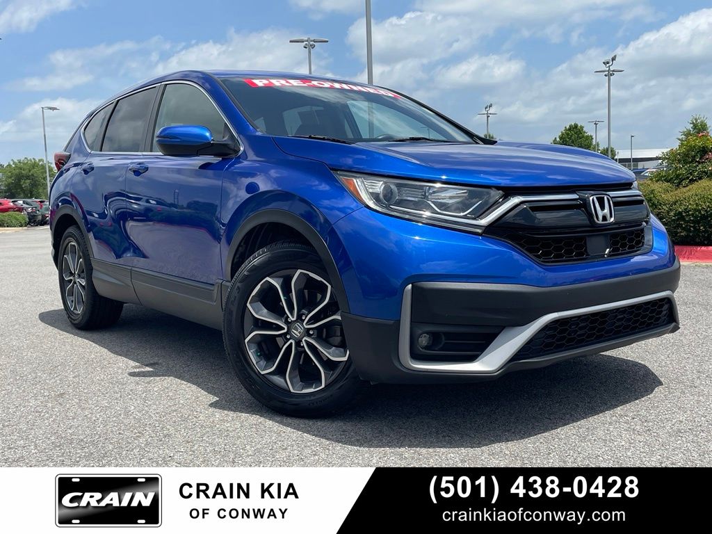Aegean Blue Metallic 2022 Honda CR-V SUV / Crossover Front-Wheel Drive Continuously Variable Transmission