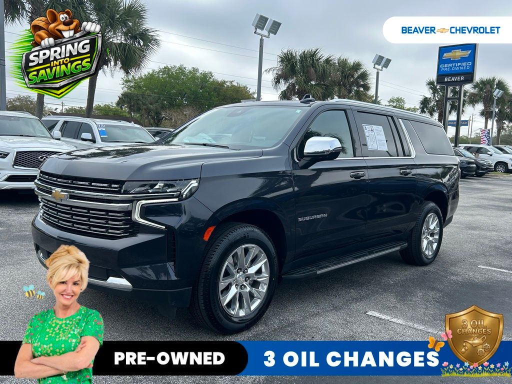Dark Ash Metallic 2023 Chevrolet Suburban Premier RWD SUV / Crossover 4X2