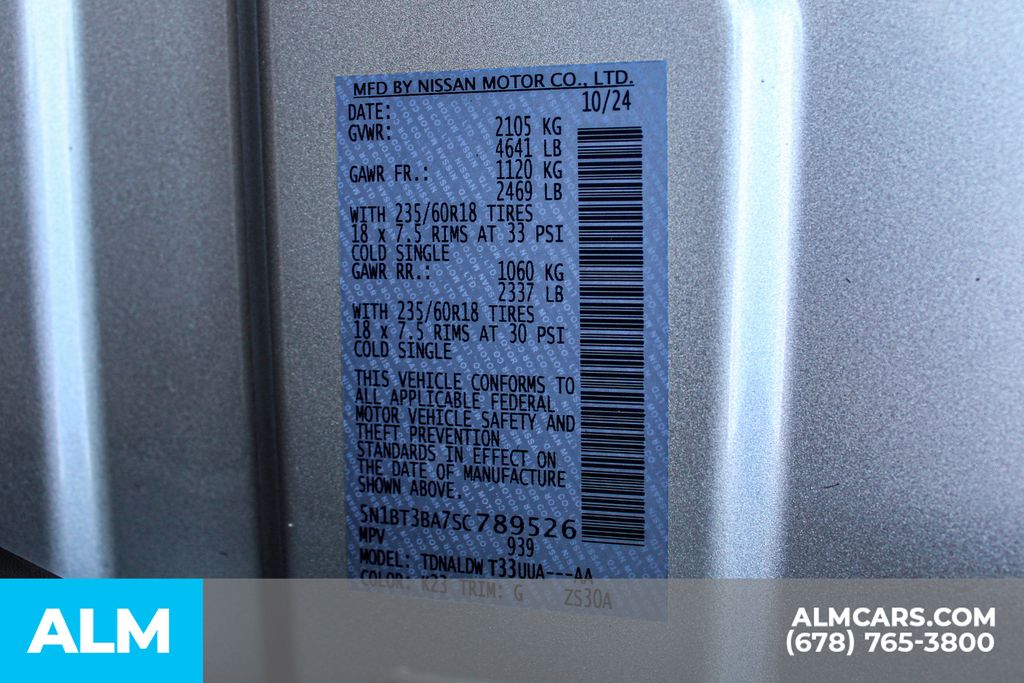 Used 2025 Silver Nissan SV image 39