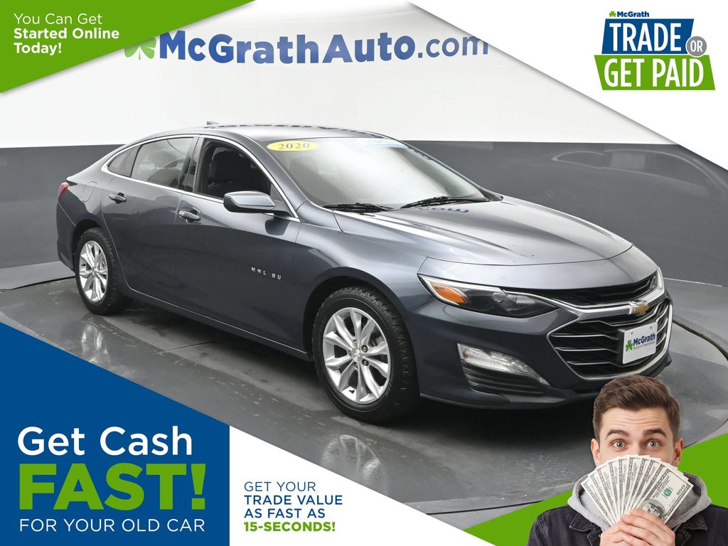 Shadow Gray Metallic 2020 Chevrolet Malibu Sedan Front-Wheel Drive Continuously Variable Transmission