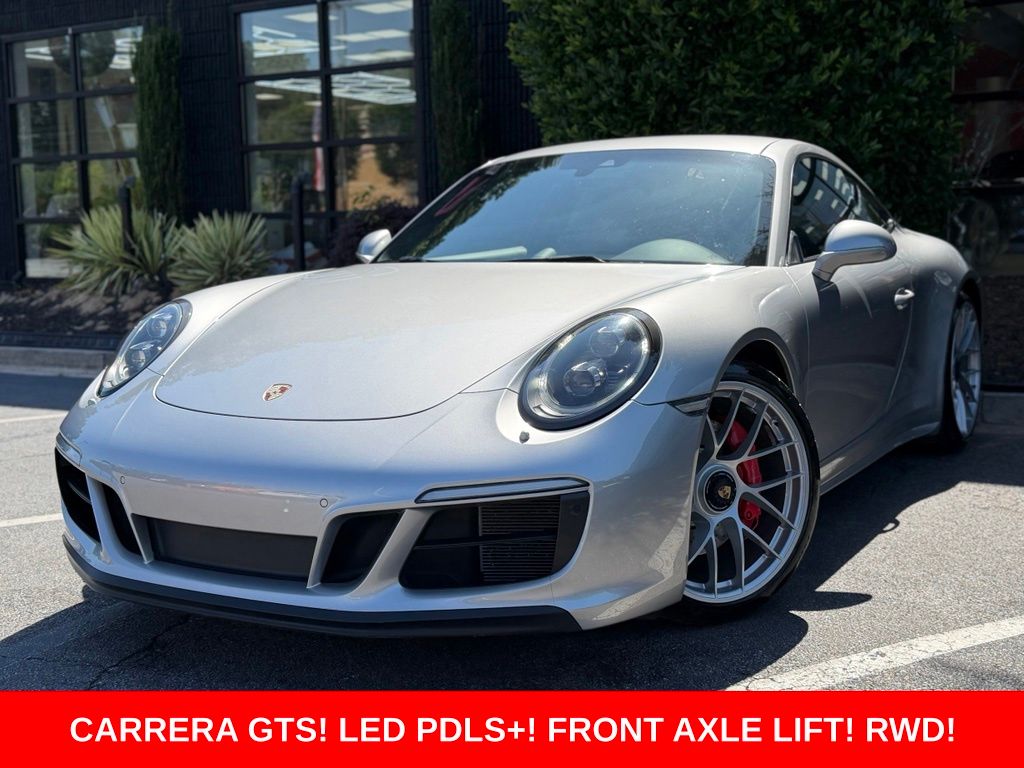 Silver 2018 Porsche 911 Coupe Rear-Wheel Drive 7-Speed Automatic