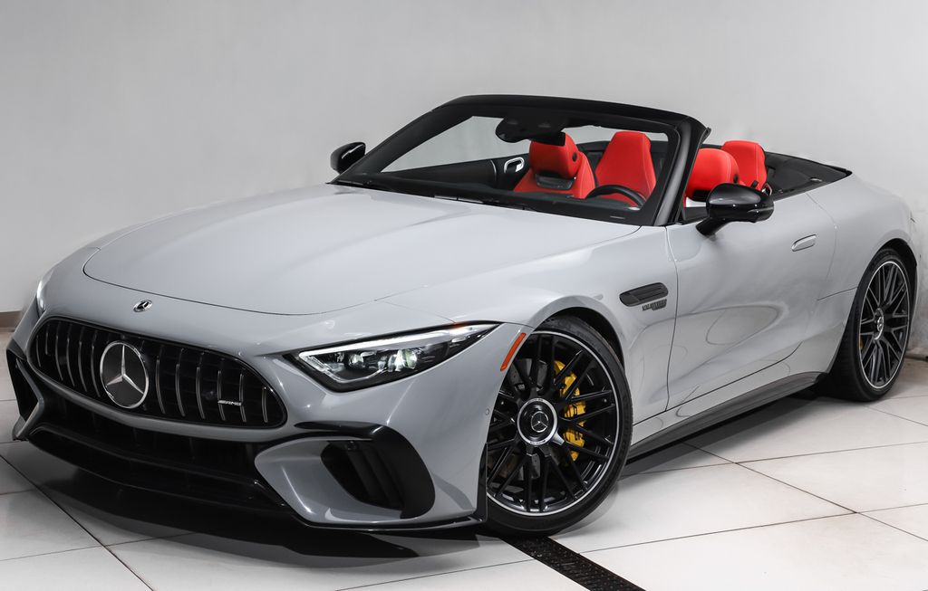 MANUFAKTUR Alpine Gray 2022 Mercedes-Benz SL-Class AMG SL 63 4MATIC Convertible All-Wheel Drive 9-Speed Automatic