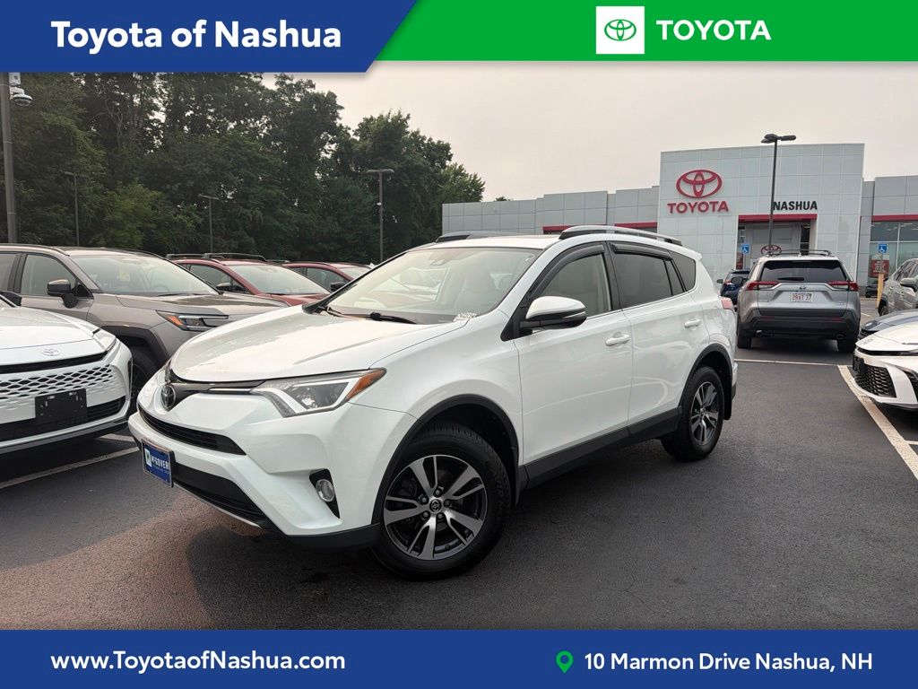Super White 2018 Toyota RAV4 SUV / Crossover All-Wheel Drive 6-Speed Automatic