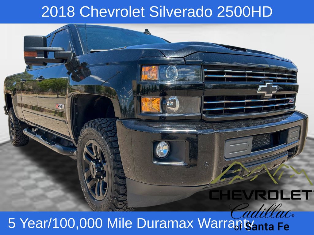 Black 2018 Chevrolet Silverado 2500HD Pickup Truck Four-Wheel Drive 6-Speed Automatic