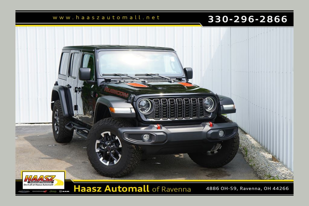 Black Clearcoat 2024 Jeep Wrangler SUV / Crossover Four-Wheel Drive 8-Speed Automatic