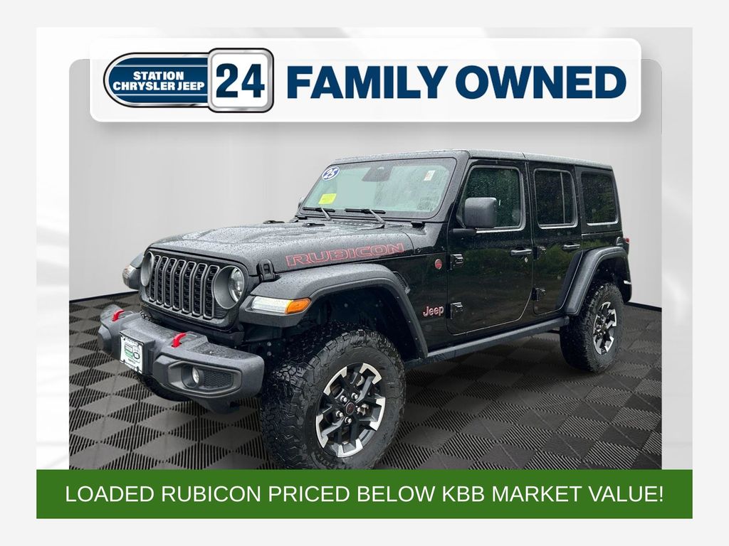 Black Clearcoat 2025 Jeep Wrangler SUV / Crossover Four-Wheel Drive 8-Speed Automatic