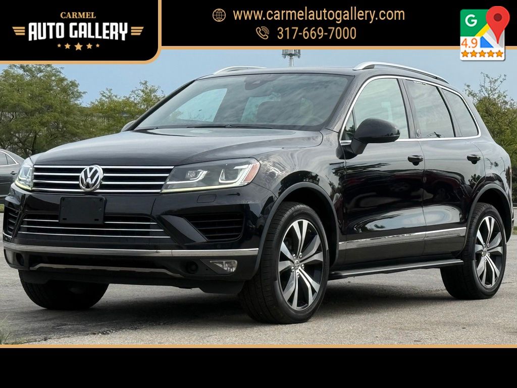 Deep Black Pearl 2017 Volkswagen Touareg SUV / Crossover 8-Speed Automatic